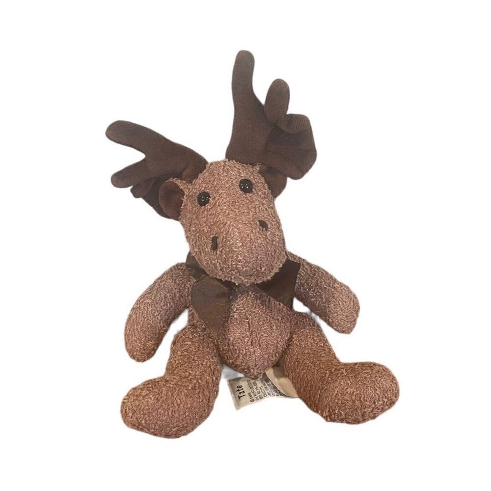 Dakin Tate Moose Terry Cloth Brown 10" Plush toy stuff animal moose